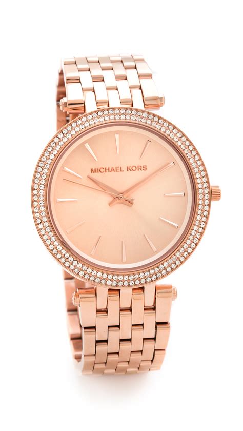 michael kors pink gold watch price|michael kors gold tone watch.